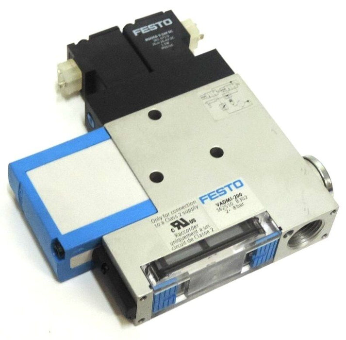 NIB FESTO ELECTRIC VADMI-200 VACUUM GENERATOR WITH MS0EB-3-24V DC COILS