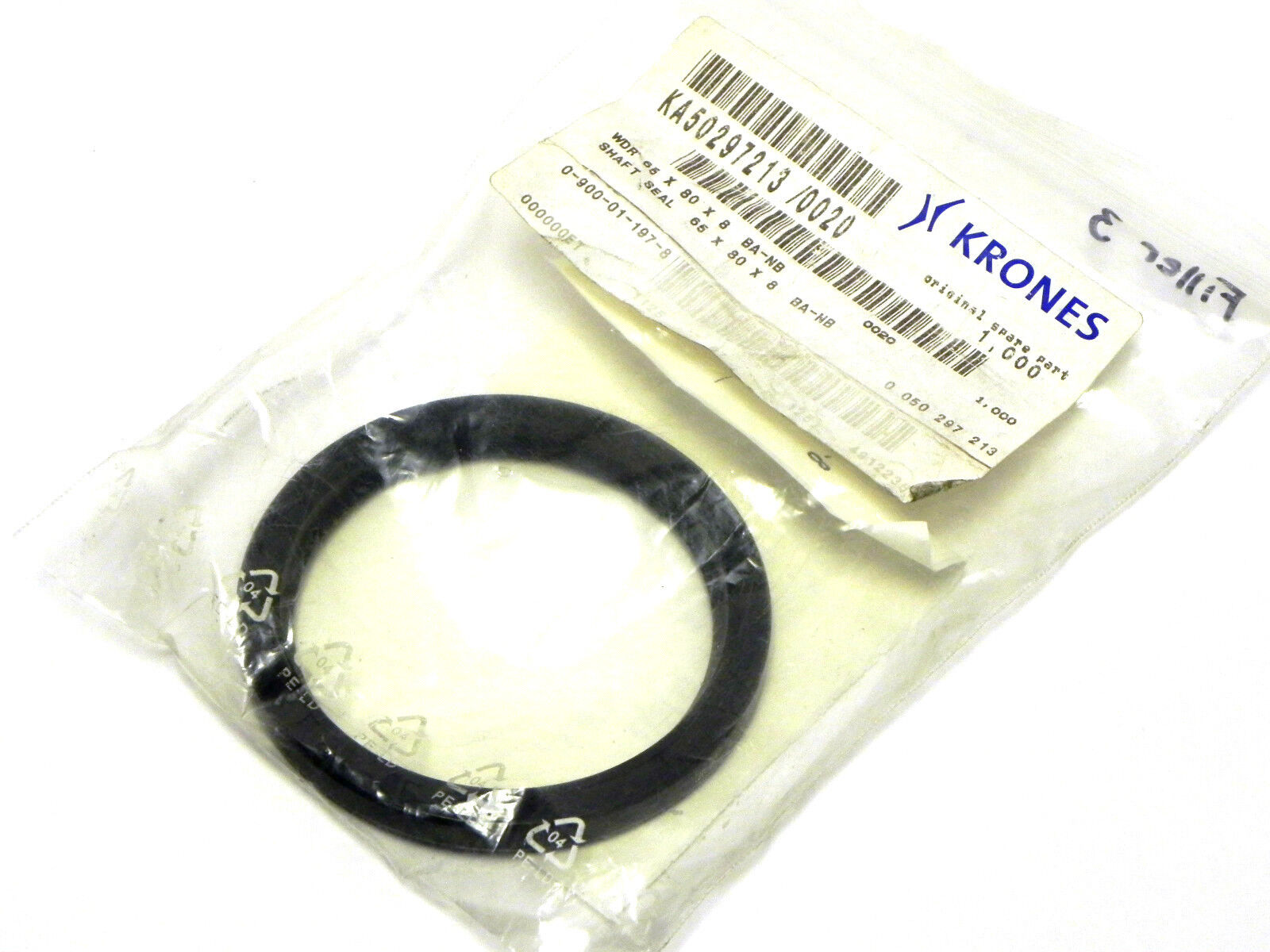 NEW KRONES 0-900-01-197-8 SHAFT SEAL 65 X 80 X 8, 0900011978