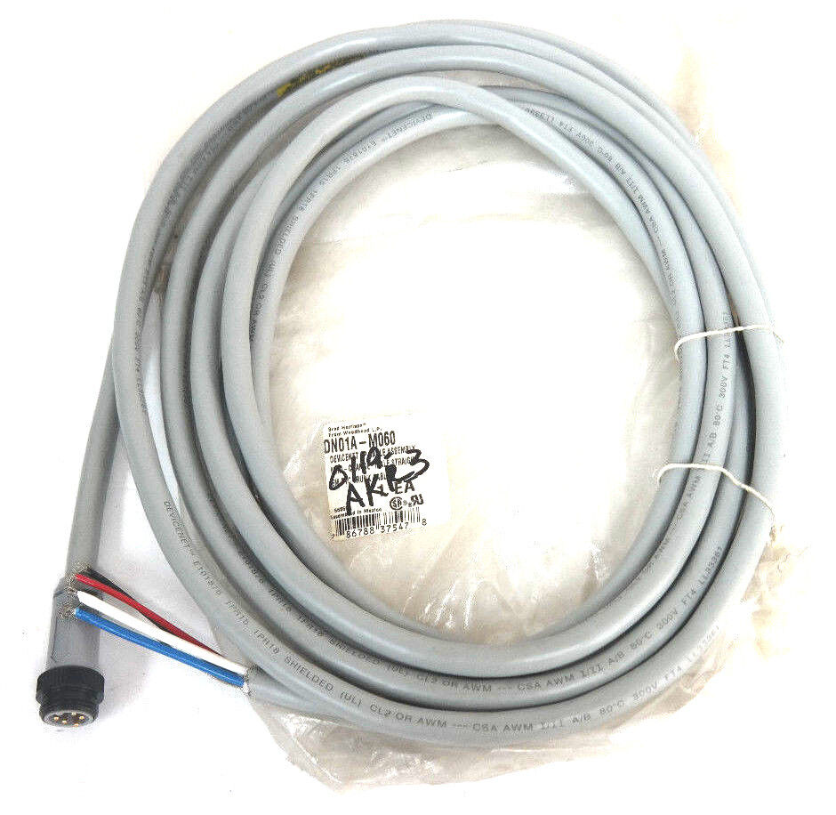NEW BRAD HARRISON DN01A-M060 DEVICENET 5PIN CABLE ASSEMBLY 6M, DN01AM060