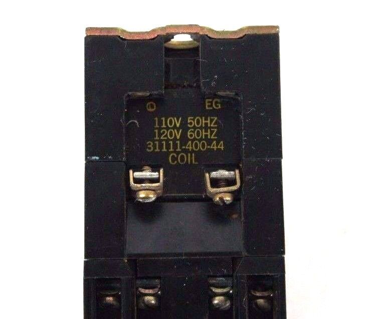 SQUARE D 8501 L0-40 CONTROL RELAY TYPE L0-40 W/ 31111-400-44 COIL 110-120V