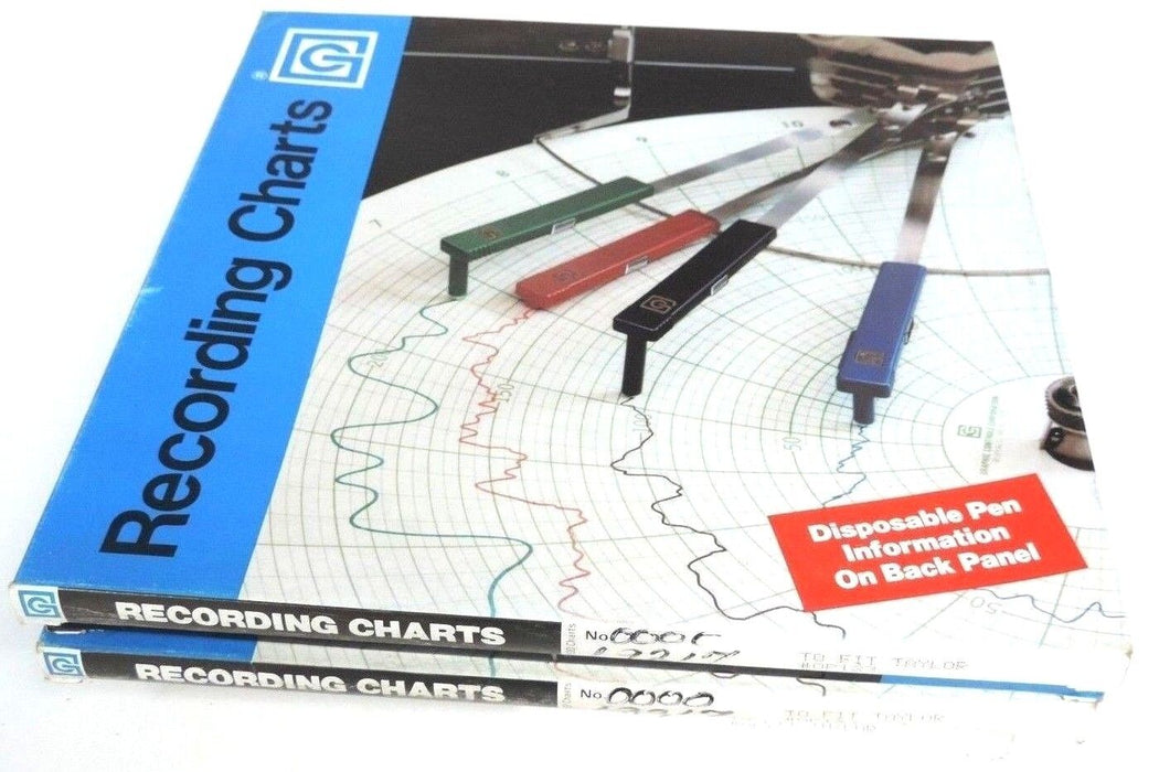 NIB GRAPHIC CONTROLS 0000-19217 RECORDING CHARTS FIT TO TAYLOR # OP123 QTY: 500