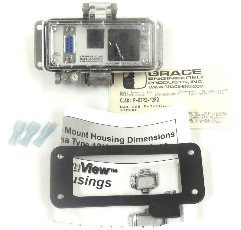 NEW GRACE P-Q7R2-F3R0 N4X DB9 F-M/ETHERNET/120VAC, PQ7R2F3R0