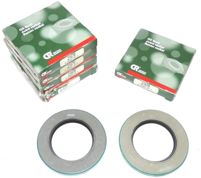 LOT OF 10 NIB CHICAGO RAWHIDE 21670 OIL SEALS, 2 SEALS PER BOX