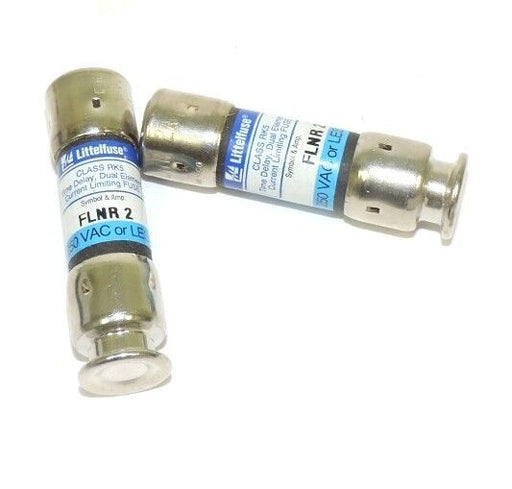 LOT OF 2 NEW LITTLEFUSE FLNR2 CLASS RK5 FUSES 250 VAC OR LESS