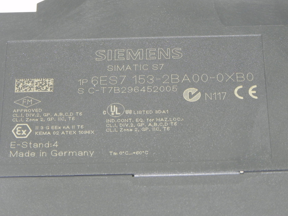 NEW SIEMENS 6ES7-153-2BA00-0XB0 SIMATIC S7 MODULE INTERFACE 6ES71532BA000XB0