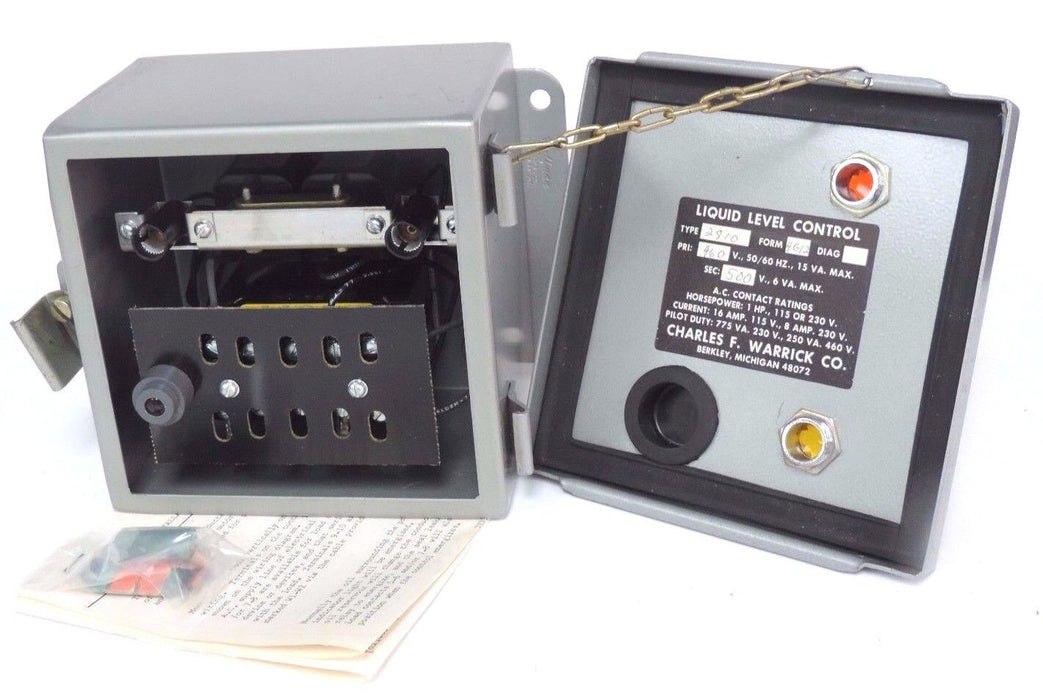 NEW WARRICK CONTROLS TYPE 2810 FORM 4G12 LIQUID LEVEL CONTROL 2810-4G12, 1HP