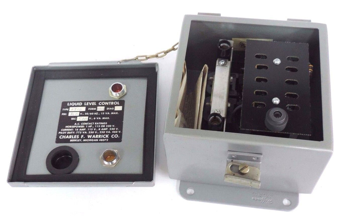 NEW WARRICK CONTROLS TYPE 2810 FORM 4G12 LIQUID LEVEL CONTROL 2810-4G12, 1HP