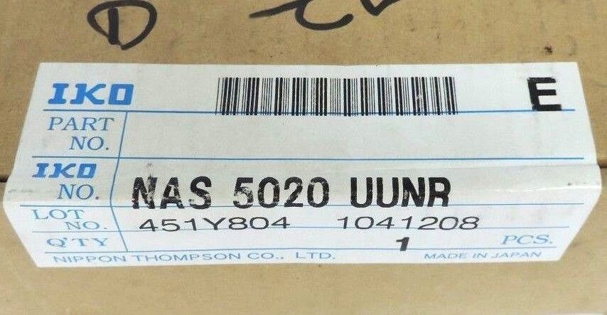 FACTORY SEALED IKO NAS 5020 UUNR BEARING 451Y804, NAS5020UUNR