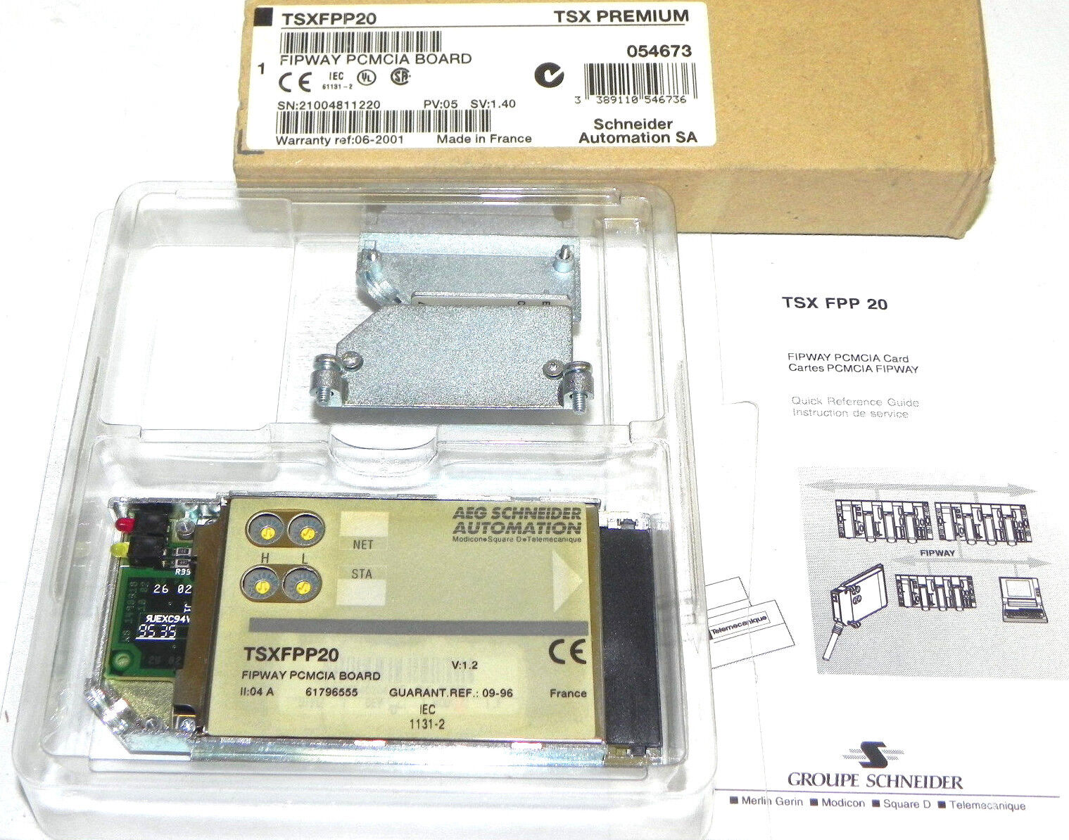 NIB SCHNEIDER ELECTRIC TSX-FPP-20 COMMUNICATION FIPWAY PCMCIA BOARD TSXFPP20