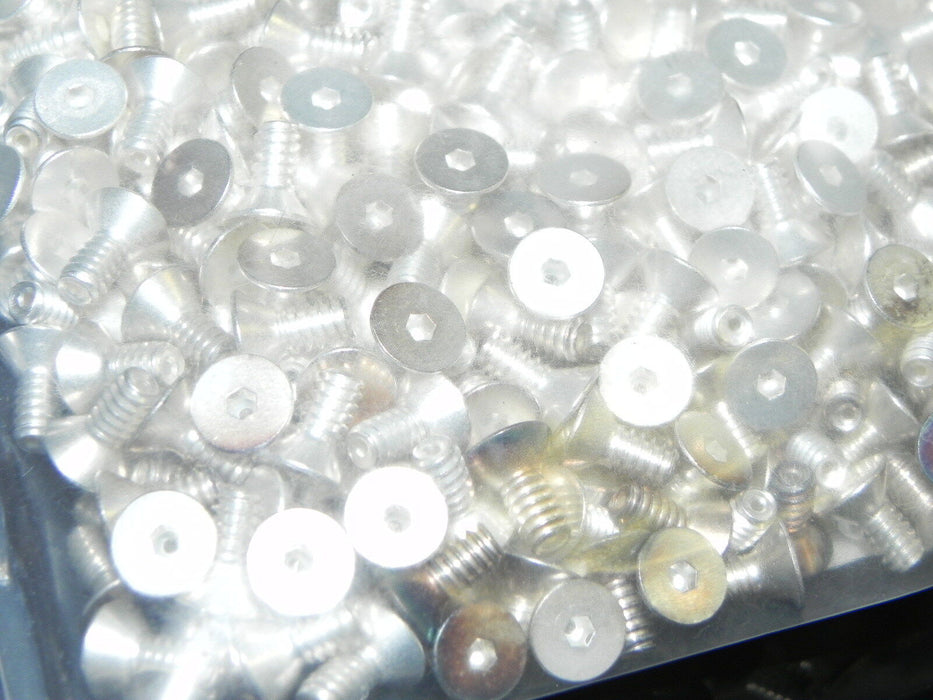 BAG OF 1000 VENTED SILVER PLATED SCREWS 6-32X5/16" HEX HEAD FA-605-A REDIVAC