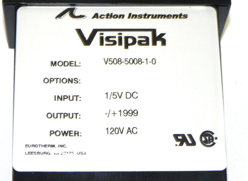 NEW ACTION INSTRUMENTS V508-5008-1-0 VISIPAK INDICATOR V508500810