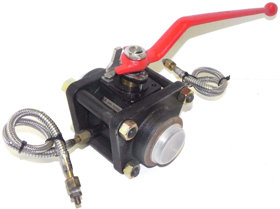 NEW TYCO 95310-F, 2" BALL VALVE DN65-50 PN64 V16ACIER, VHF-DN50-PN63, CAT III