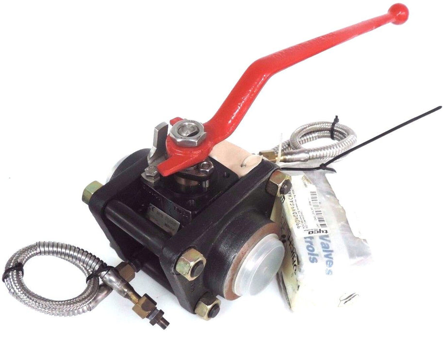 NEW TYCO 95310-F, 2" BALL VALVE DN65-50 PN64 V16ACIER, VHF-DN50-PN63, CAT III