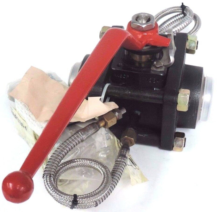 NEW TYCO 95310-F, 2" BALL VALVE DN65-50 PN64 V16ACIER, VHF-DN50-PN63, CAT III