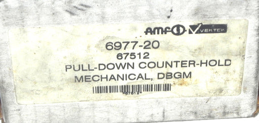 NEW VEKTEK 6977-20 PULL-DOWN COUNTER-HOLD MECHANICAL, DBGM ORD. NO. 67512