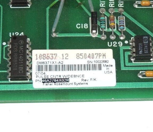 FISHER ROSEMONT DM6371X1-A2 PULSE COUNTER, REV F/K, DM6371X1
