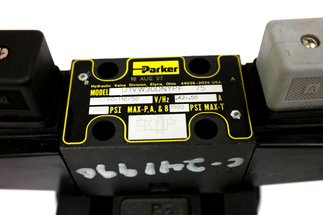 NEW PARKER D31VW20D4NYPF 75 DIRECTIONAL VALVE PILOT VALVE D1VW30DNYPF 75