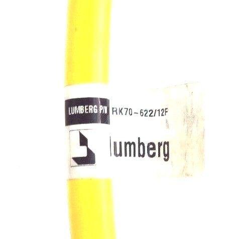 NEW LUMBERG RK70-622/12F CORDSET 600V 8AMP RK7062212F
