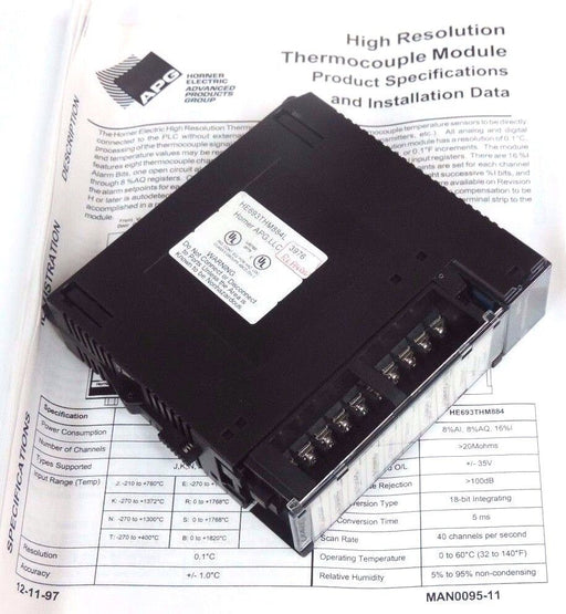 HORNER ELECTRIC HE693THM884L THERMOCOUPLE INPUT MODULE REPAIRED