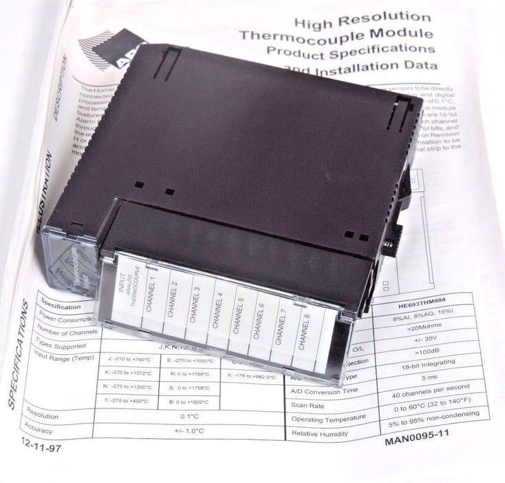 HORNER ELECTRIC HE693THM884L THERMOCOUPLE INPUT MODULE REPAIRED