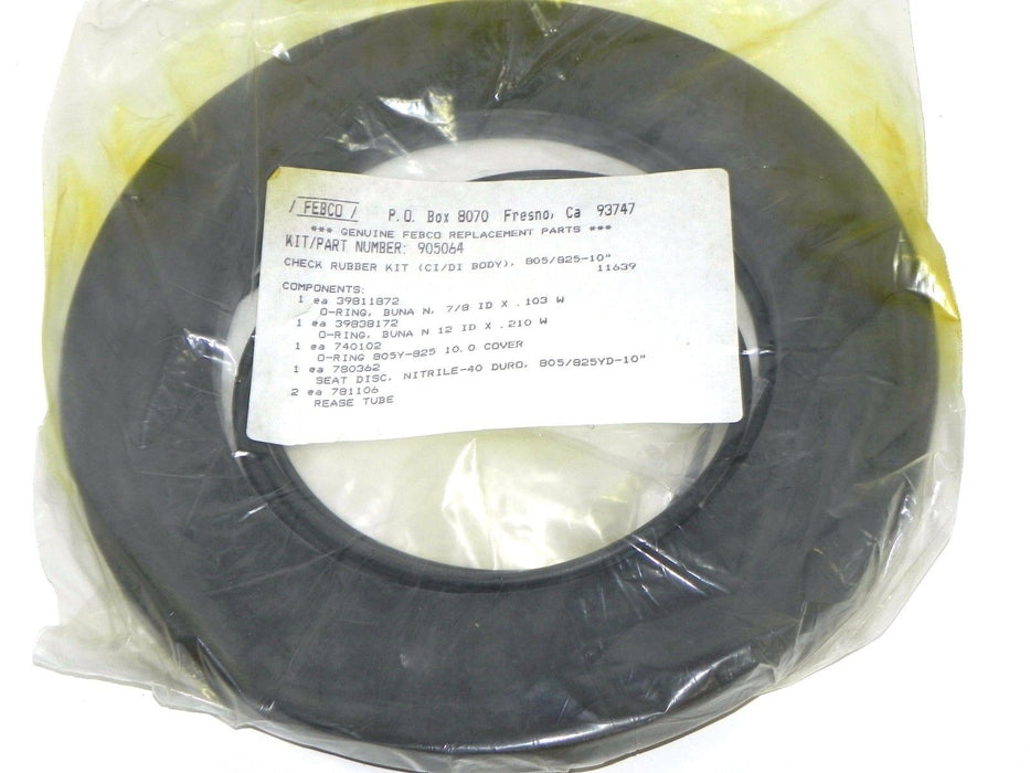 NEW FEBCO 905064 CHECK RUBBER KIT 805/825-10''