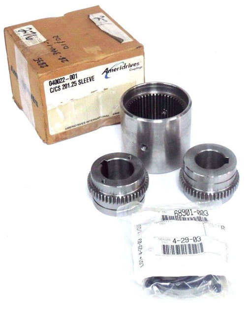 NIB AMERIDRIVES 040022-001 C/CS 201.25 SLEEVE COUPLER W/ SEAL KIT