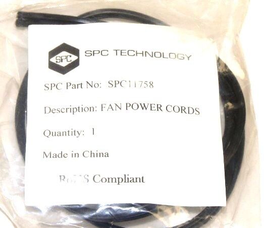 LOT OF 27 NEW SPC TECHNOLOGY SPC11758 FAN POWER CORDS