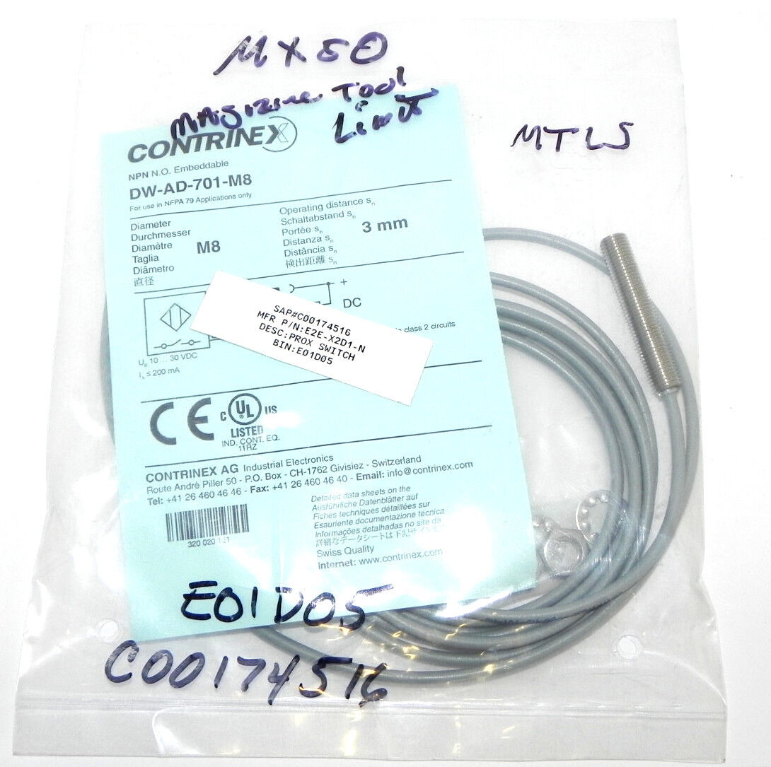 NEW CONTRINEX DW-AD-701-M8 INDUCTIVE SWITCHES DWAD701M8