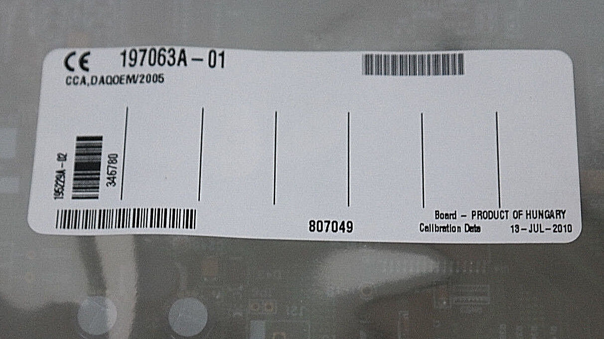 NEW CCA DAQOEM/2005 ETHERNET-BASED DATA ACQUISTION BOARD 197063A-01 0700-31597