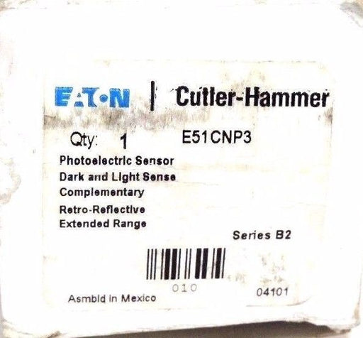 NIB CUTLER-HAMMER E51CNP3 PHOTOELECTRIC SENSOR SER. B2