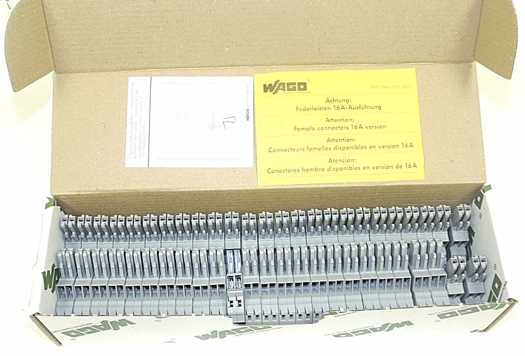 NIB WAGO 769-122 FEMALE PLUGS 2 COND. 2 POLE (BOX OF 50)