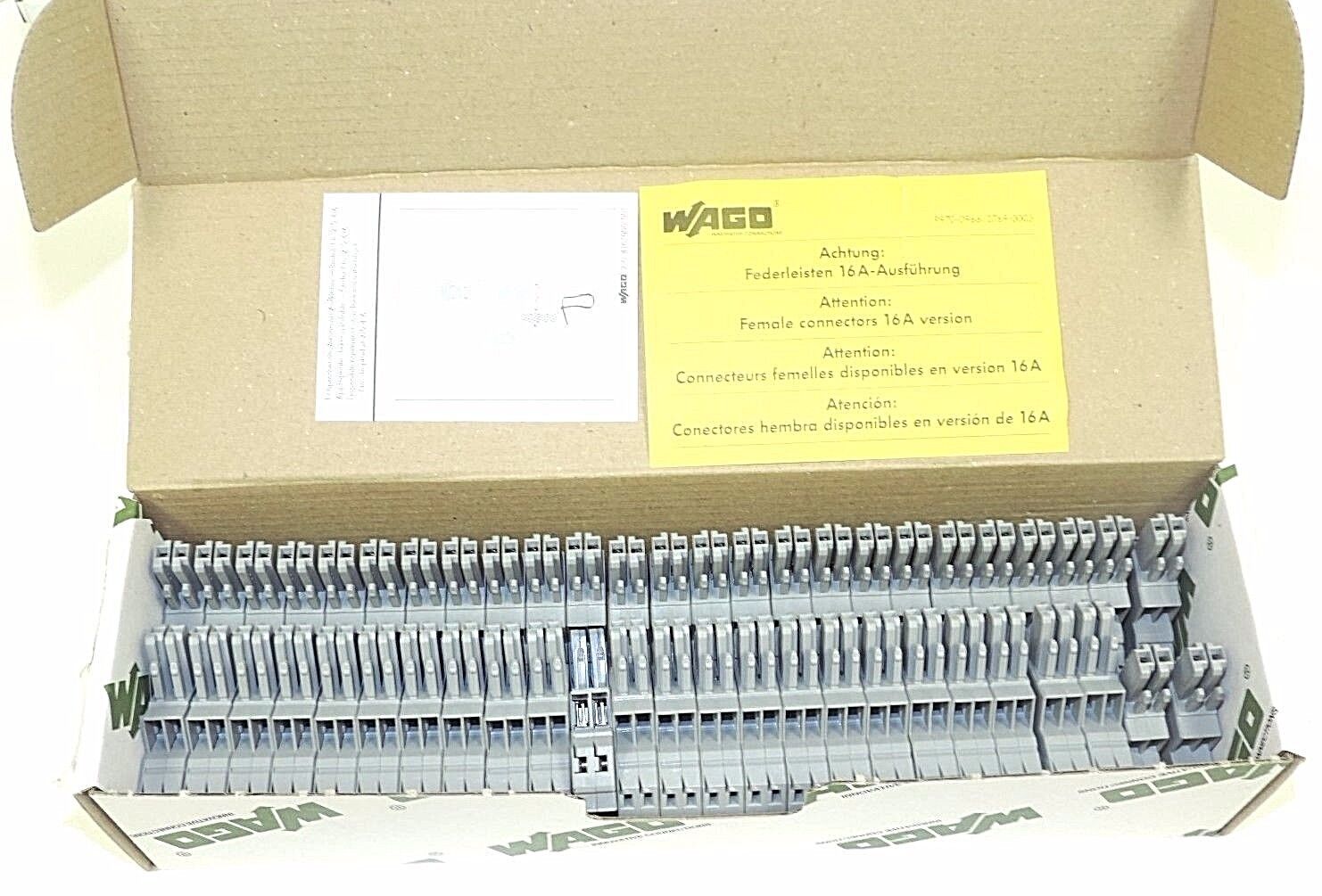 NIB WAGO 769-122 FEMALE PLUGS 2 COND. 2 POLE (BOX OF 50)