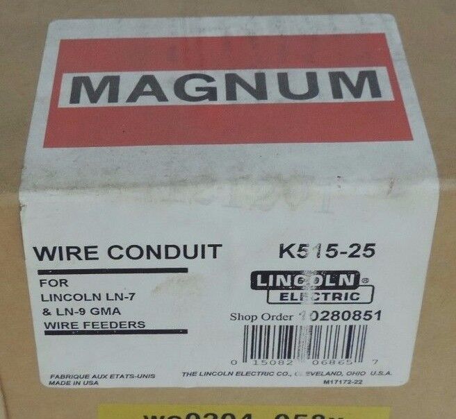 NIB LINCOLN K515-25 WIRE CONDUIT K51525