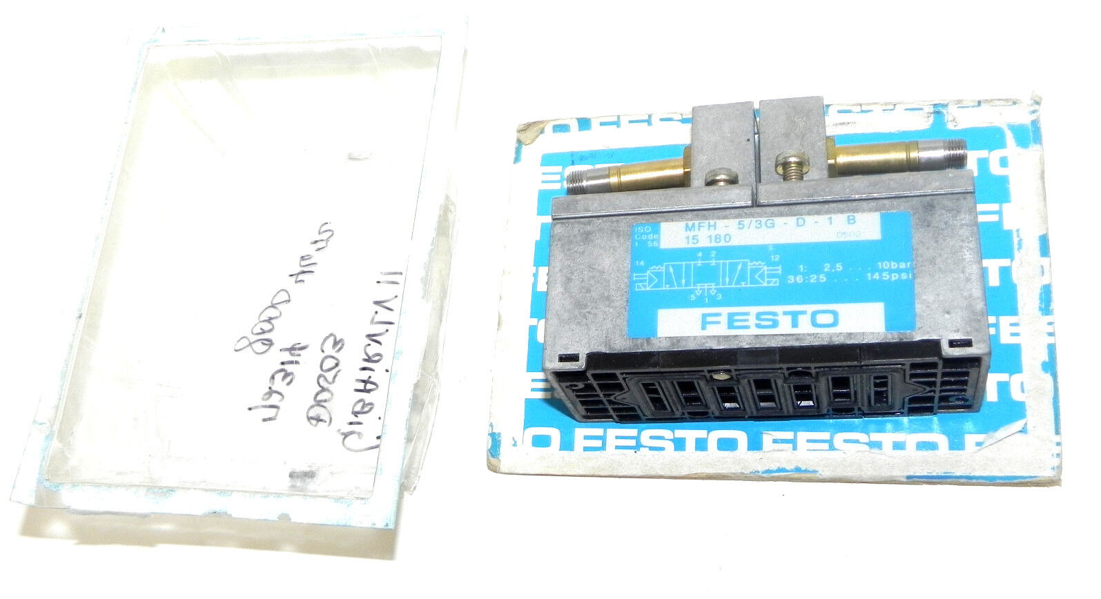 NEW FESTO MFH-5/3G-D-1-B SOLENOID VALVE 10BAR, 145PSI MFH-5/3G-D-1 B