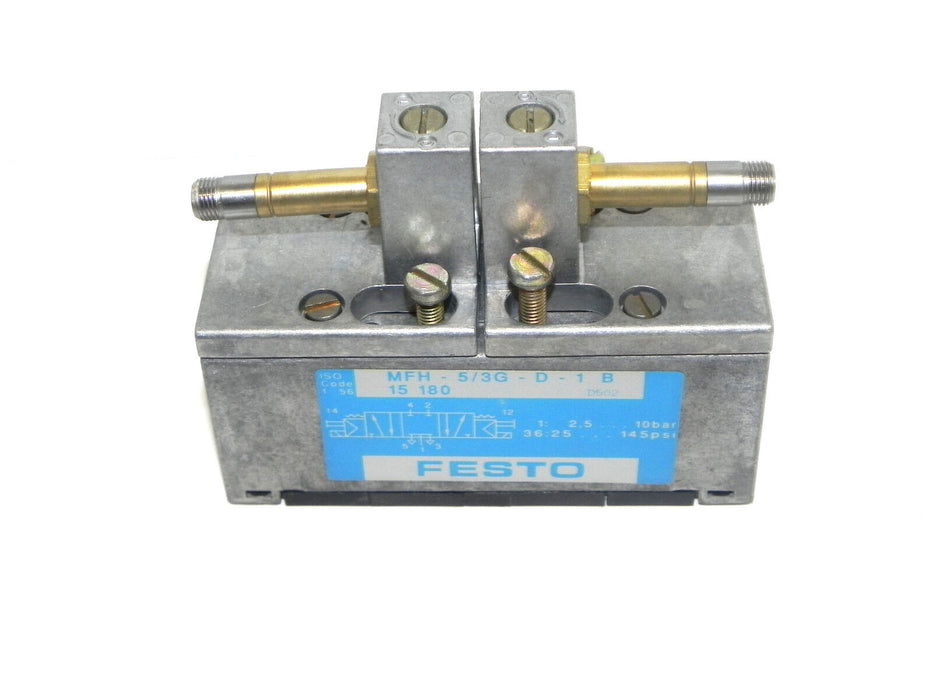 NEW FESTO MFH-5/3G-D-1-B SOLENOID VALVE 10BAR, 145PSI MFH-5/3G-D-1 B