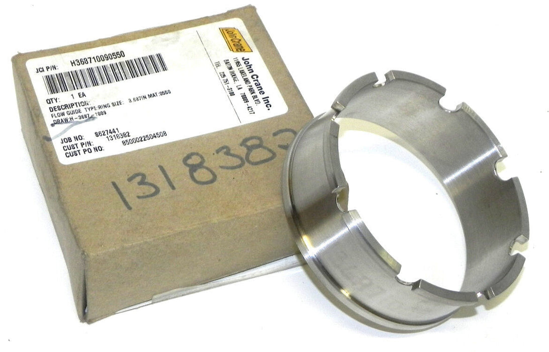 NIB JOHN CRANE H368710090550 FLOW GUIDE RING SIZE: 3.687