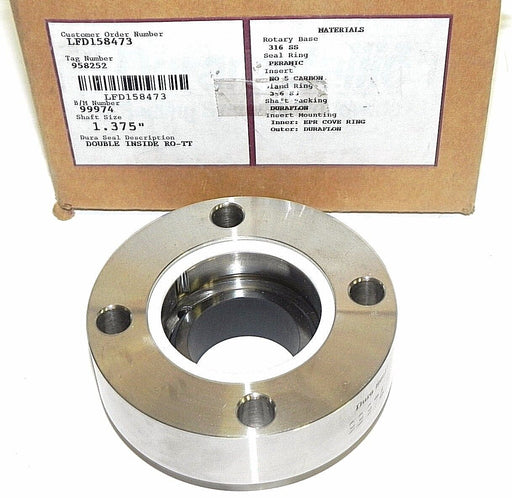 NIB DURA SEAL 99974 DOUBLE INSIDE RO-TT SHAFT SIZE 1.375'' ROTARY BASE 316 SS