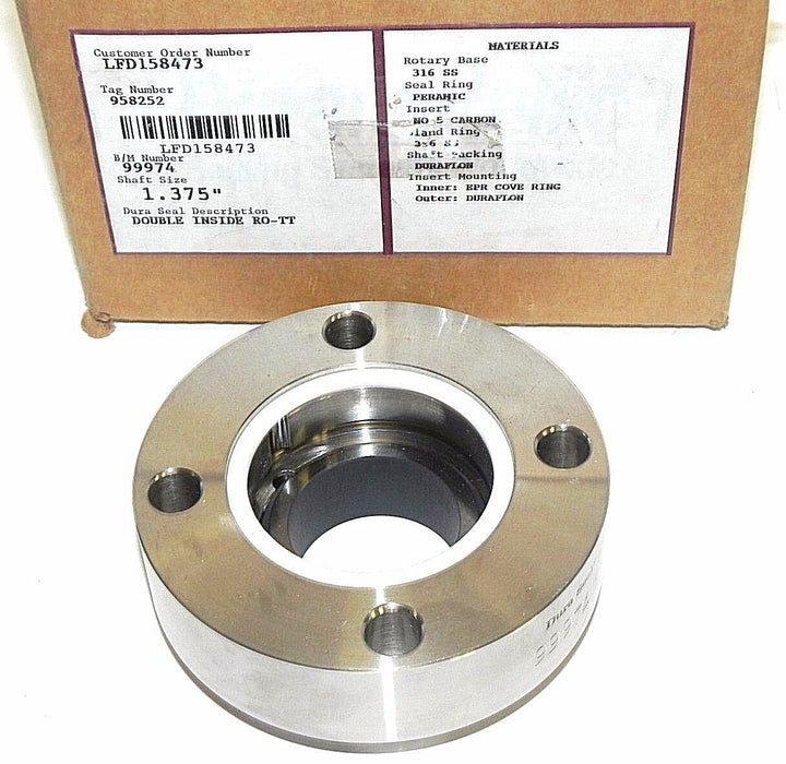 NIB DURA SEAL 99974 DOUBLE INSIDE RO-TT SHAFT SIZE 1.375'' ROTARY BASE 316 SS