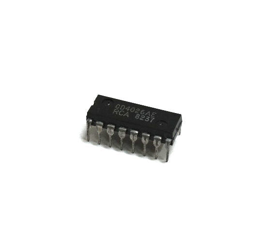 LOT OF 24 RCA CD4026AE, IC CHIPS NAND/AND GATE CMOS 16-PDIP