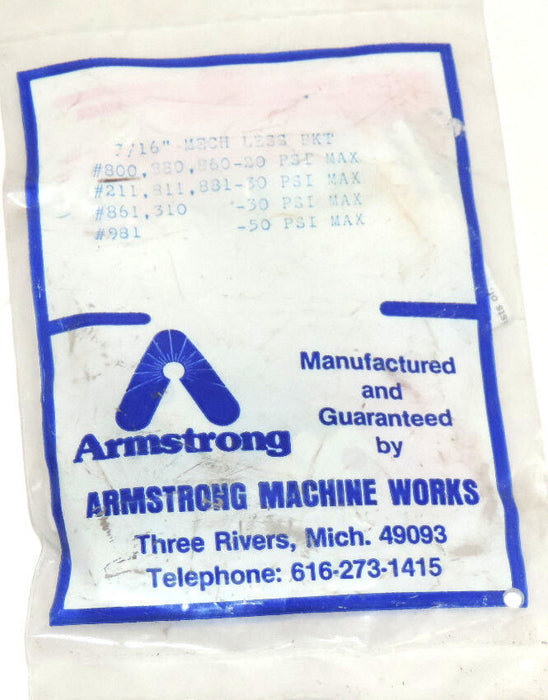 NEW ARMSTRONG PRESSURE CHANGE ASSEMBLY 7/16'' ORIF. MECH LESS BKT