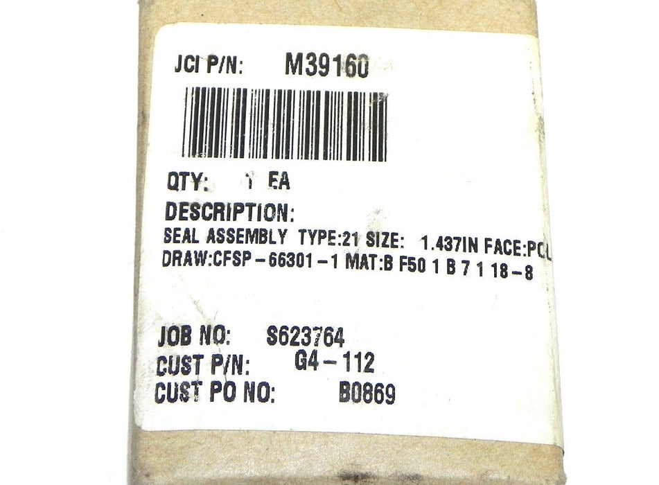 NIB JOHN CRANE M011-42 SEAL ASSEMBLY KIT SIZE: 1.125