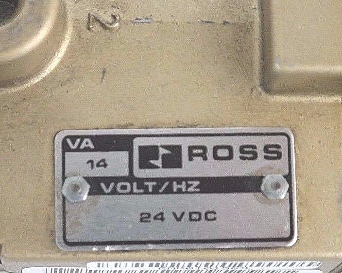 REPAIRED ROSS CONTROLS 2773A6971 SOLENOID VALVE 1-10 BAR, 24VDC