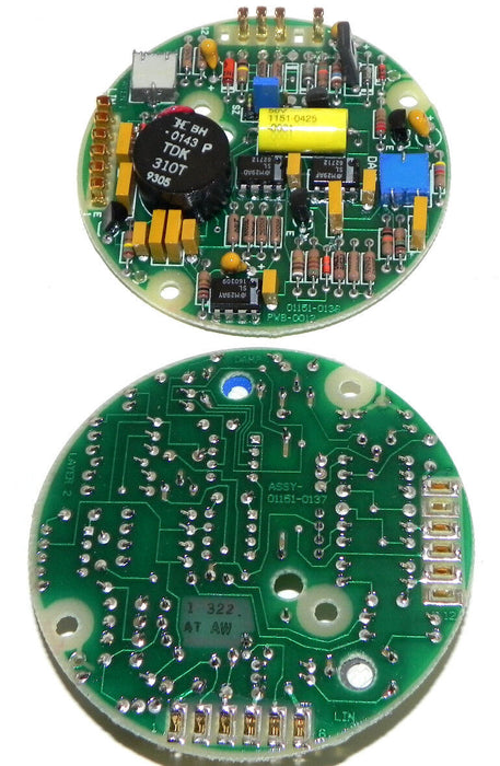 LOT OF 2 NEW ROSEMOUNT 01151-0137 PC BOARD AMPLIFIER 3'' DIA. 01151-0137-0001