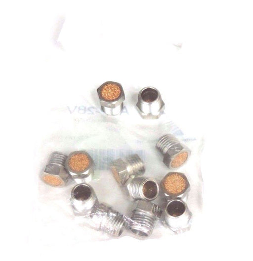 LOT OF 12 NEW ARROW ASP-2BV 1/4" NICKEL PLATED STEEL BREATHER VENTS ASP2BV