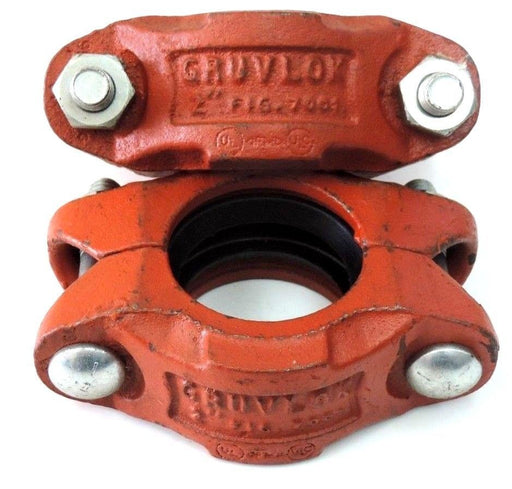 LOT OF 2 NEW GRUVLOK 2" PIPE COUPLINGS FIG. 7001