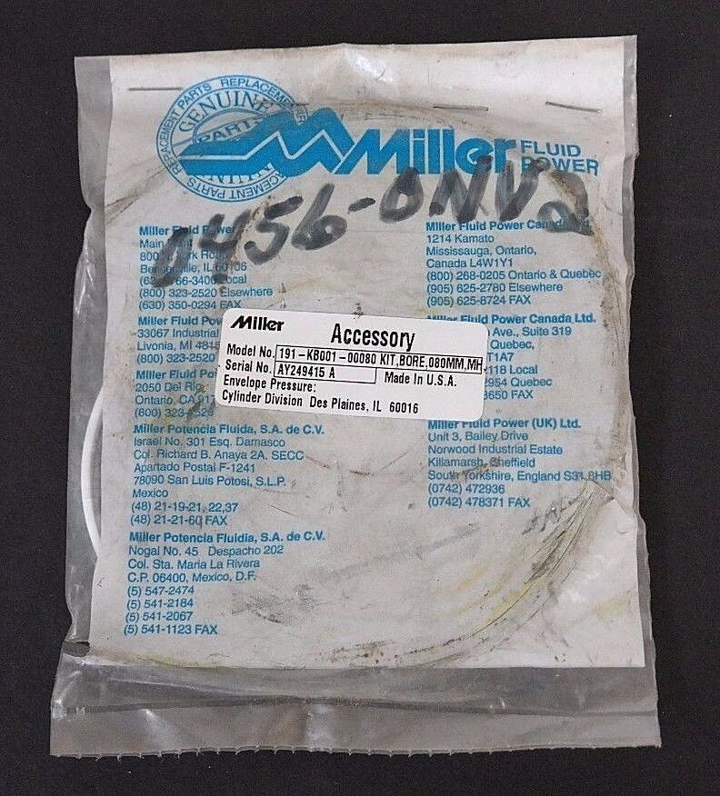 NEW MILLER 191-KB001-00080 ACCESSORY KIT 080MM MH 191KB00100080