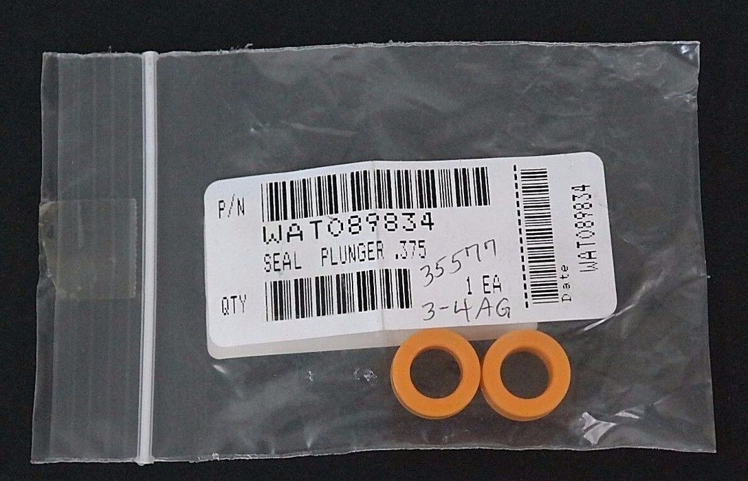 LOT OF 2 NEW WATERS WAT089834 PLUNGER SEALS .375