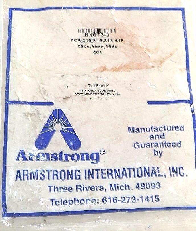 NEW ARMSTRONG B1671-3 PRESSURE CHANGE ASSEMBLY 7/16 PCA 215 B16713