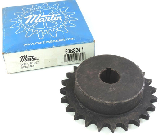 NIB MARTIN 50BS241 SPROCKET .625IN PITCH 1 IN BORE 24 TEEETH 50BS24-1