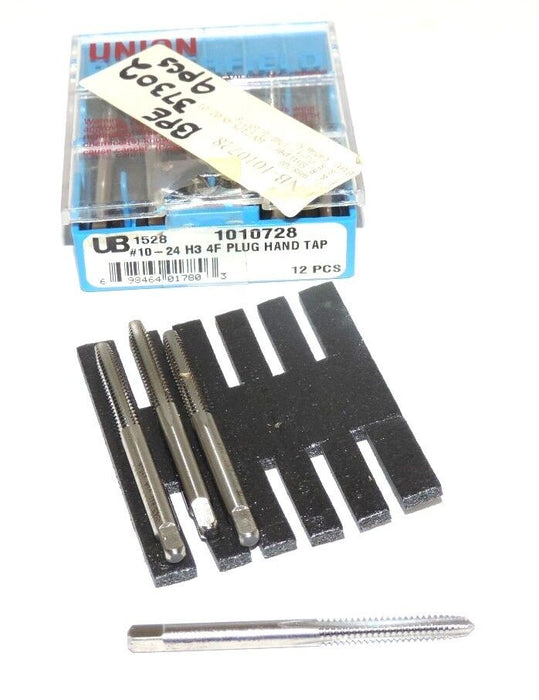 NEW UNION BUTTERFIELD 1010728 #10-24 H3 4F PLUG HAND TAP UB 1528, QTY: 9